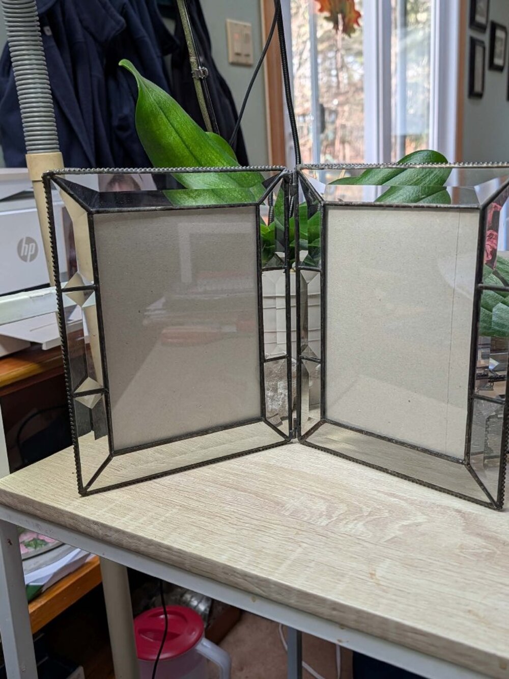 J Devlin Double Hinged 5x7 Picture Frame Clear Beveled Glass